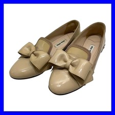 Rare Miu Miu Patent Leather Ballet Flats with Bow - Size 36 US 6 