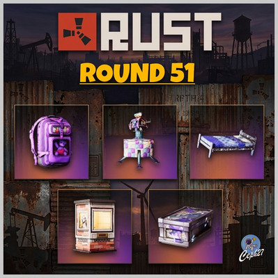 Rust Twitch Drops - Round 51 - Charity '26 -  ALL 5/5 Items/Skins
