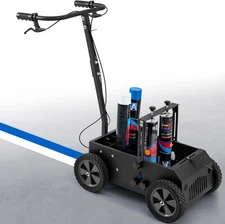 Double/Single Line Parking Lot Striping Machine - Adjustable Height Line Marker
