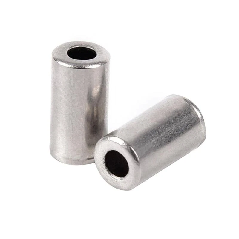 100x Tapas de extremo de cable de bicicleta Cubierta de palanca de cambios de freno Carcasa Férulas Aluminio plateado Foto 4 de 4