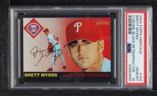 2004 Topps Heritage Chrome Black Refractor 28/55 Brett Myers PSA 10 GEM MT n8a