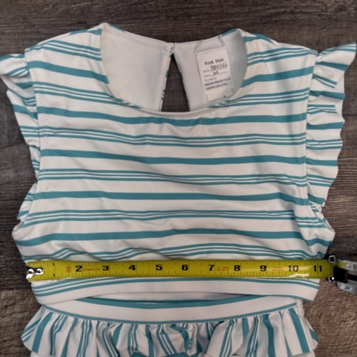 NEW Vineyard Vines Girls 2 Piece Bikini Swimsuit Blue White Stripes Sz M (10-12) - Picture 11 of 12