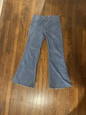 Vintage 60s Levi  s 684 White Tab Light Blue Corduroy Bell Bottoms 31x31