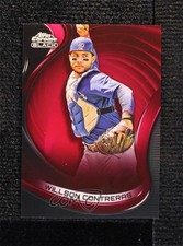 2022 Topps Chrome Black Red Refractor 5/5 Willson Contreras #36 1co7
