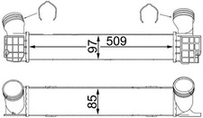 MAHLE Ladeluftkühler CI 146 000S für BMW X1 E84 E81 E91 E87 E90 1er 3er Touring