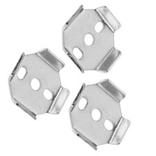3Pcs Stainless Steel Bathroom Towel Bar Replacement Brackets Durable Silver