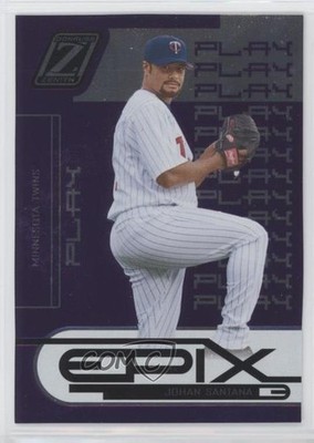 2005 Donruss Zenith Epix Purple Play 122/350 Johan Santana #E-3 0q3