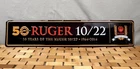Ruger 10/22 50th Anniversary Tin Sign 1964–2014 Collector 24” Dented