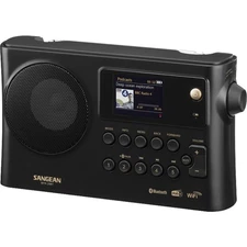SANGEAN Internet & Dab+ Portable Radio Network Music Player - Black