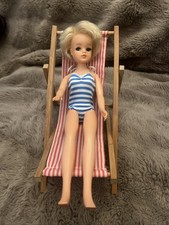Vintage Pedigree 1980’s Sindy Sunshine Doll With Deckchair