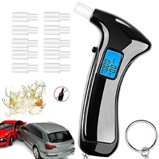 Portable LED Display Breathalyzer With Mouthpiece High-Precision Alcohol Tester