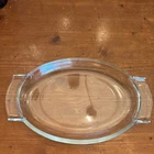 PYREX by Corning Vintage Casserole Dish Roaster Lid France 459  Clear Glass