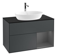 Villeroy & Boch Finion Waschbeckenunterschrank FüR Becken Mittig Regal Rechts...