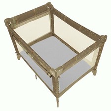 Kushies Playard Sheet Flannel, Grey Lattice