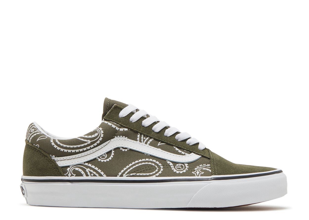 Vans Old Skool Peace Paisley Hoja de Uva Para hombres Tenis Zapatos de Skate