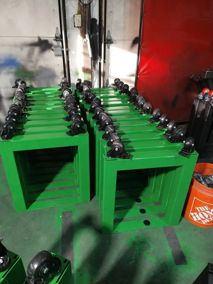 PERNAS DE MESA DE METAL com Rodízios, BASE DE MESA MODERNA, PERNAS DE MESA DE FAZENDA - Imagem 2 de 4