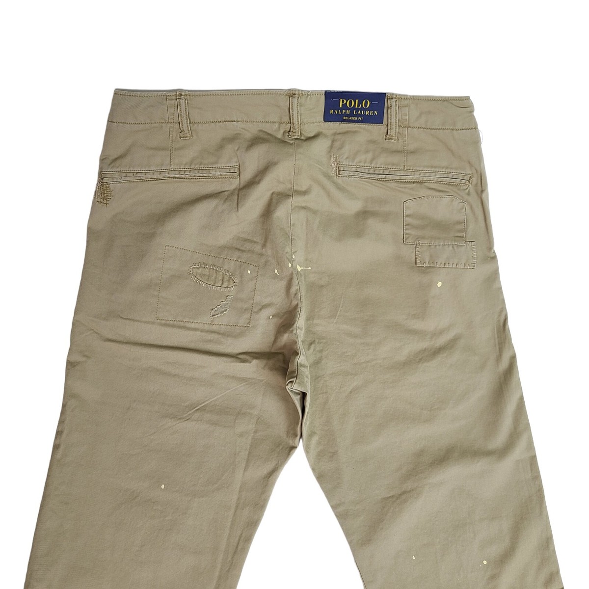Polo Ralph Lauren Mens 36x32 Relaxed Fit Distressed