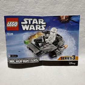 LEGO Star Wars First Order Snowspeeder Microfighter 75126 Incomplete 6 Pieces