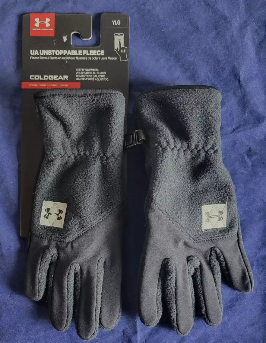 Under Armour UA Unstoppable Fleece Youth Coldgear Fleece Gloves