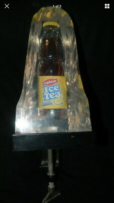 LIPTON ICE TEE BAR TOP FLASCHENÖFFNER / MANNHÖHLE / SELTENES SAMMLERSTÜCK. Bierpumpe