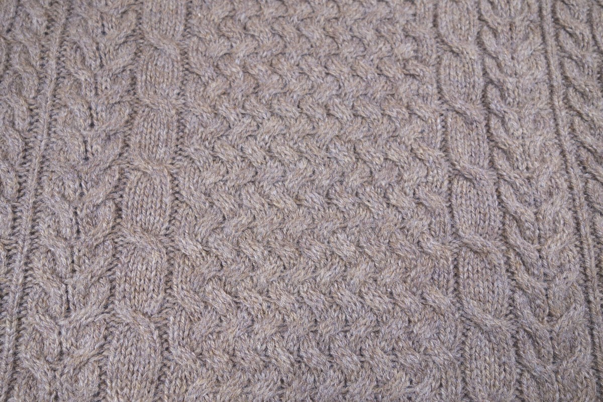PENDLETON Coyote Brown Tan Shetland Fisherman Pullover