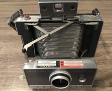 Vintage Polaroid Automatic 100 Land Camera with Case And Accessories