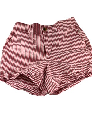 Old Navy Everyday Shorts Womens Size Mid Rise Red White - Main Image