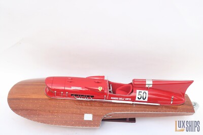 Ferrari Hydroplane Ship Model 80cm, Wooden Model Ship is for Sale