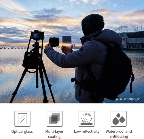 K&F Concept ND1000 Filter + GND8 Filter 100mm Square Filter Support System - Picture 9 of 12