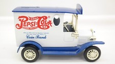 Pepsi-Cola Delivery Van Truck Coin Bank With Key    TF