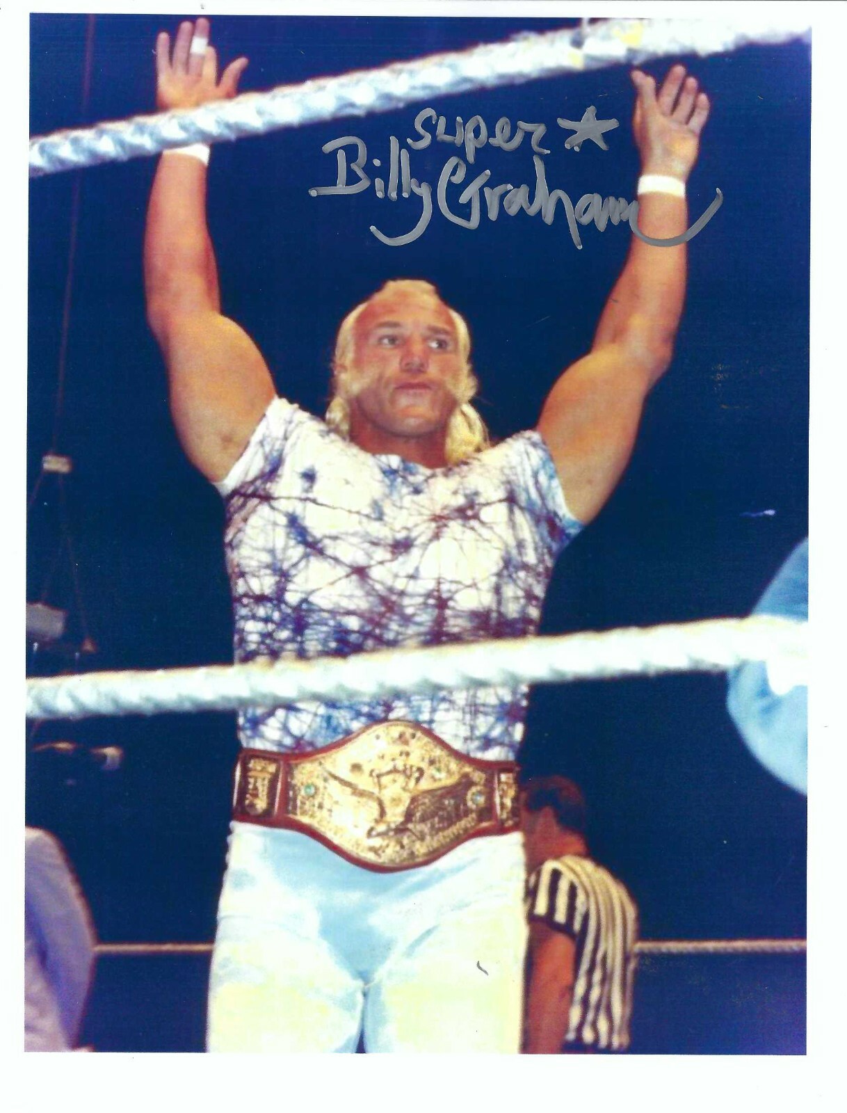 2W20 Superstar Billy Graham Signed Wrestling Photo w/COA LAST ONE