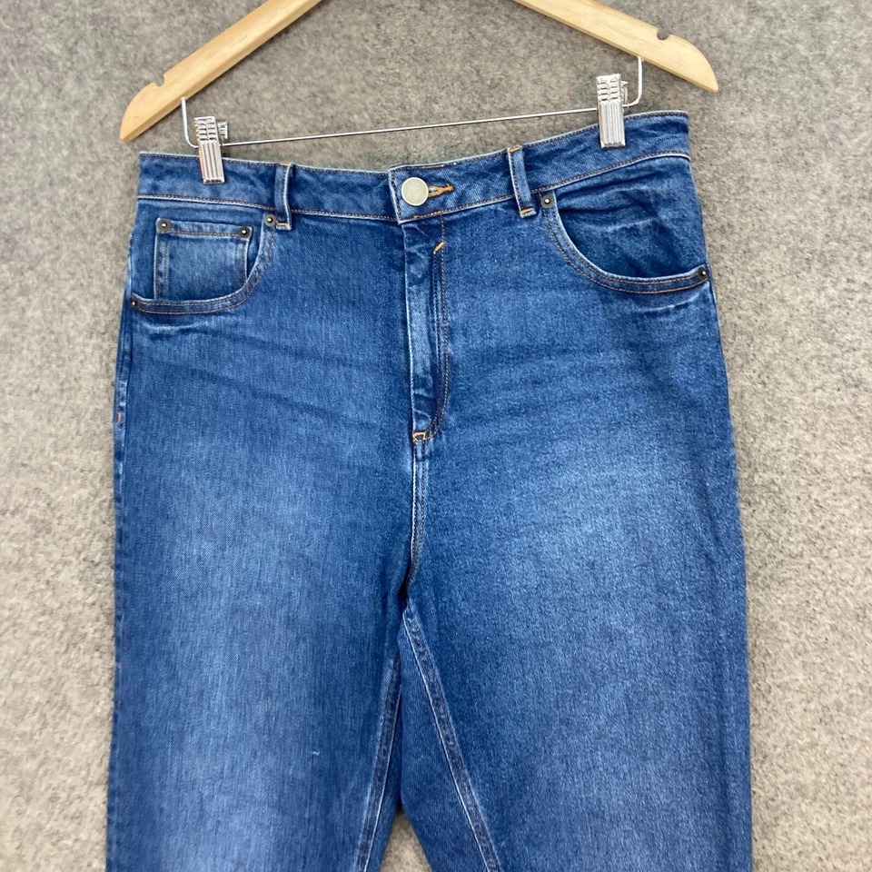 Pantalones de mezclilla para mujer talla 32 L30 azul cintura alta hasta el tobillo 28630 de Asos Foto 3 de 4