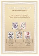 Deutschland Berlin Frauen der deutschen Geschichte ETB Mi 824-28 Berlin 10.11.88