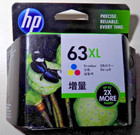 HP Oryginalny 63XL TRÓJKOLOROWY WKŁAD *zapieczętowany *czerwiec 2017