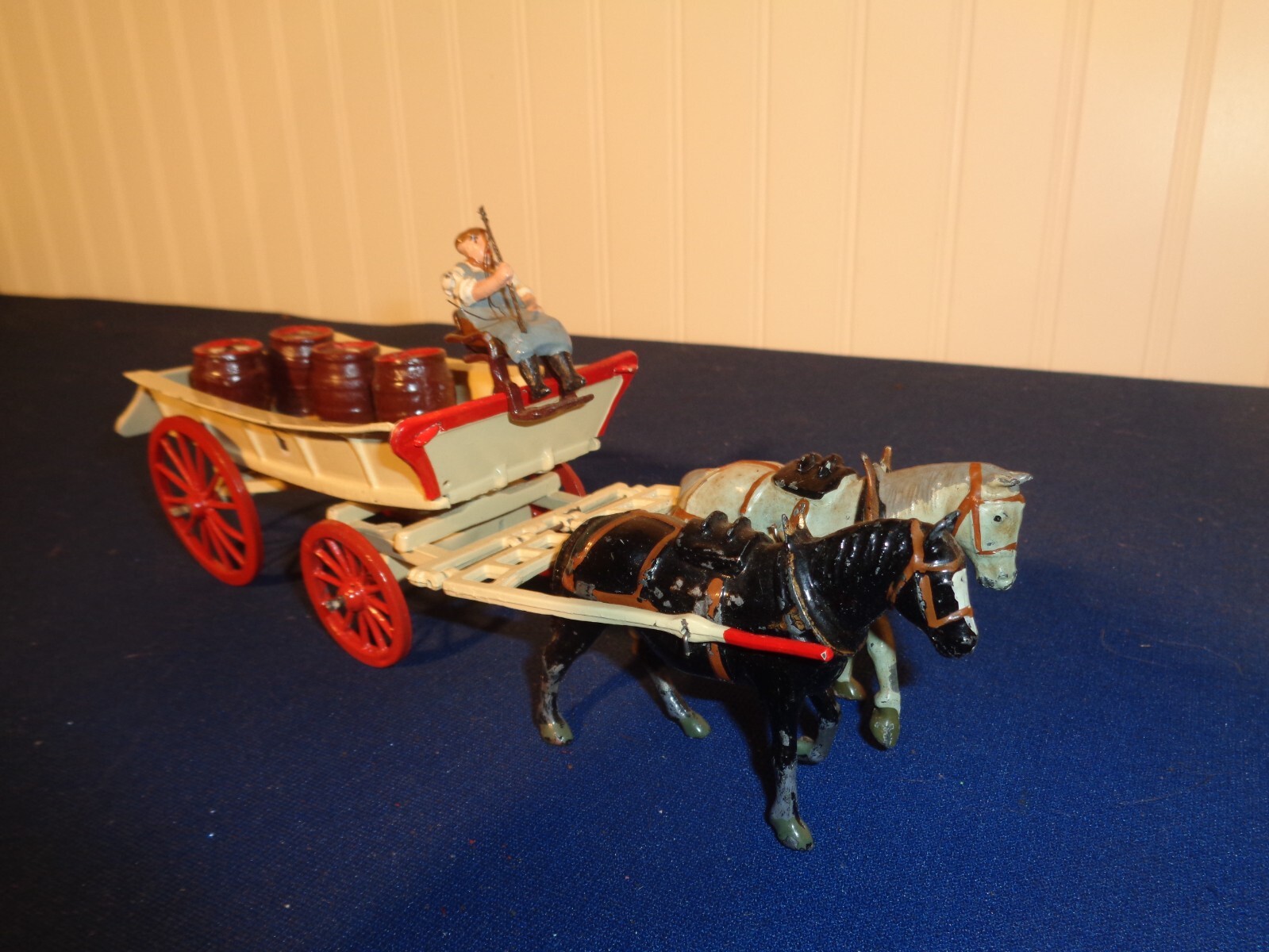 Britian's Lead Wagon with Driver and Horses eBay