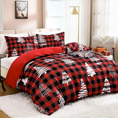 Art Christmas Tree Bedding Set | Christmas Gift | Christmas Decor