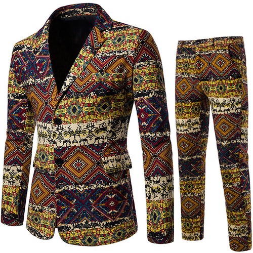Elegante abito vestito completo uomo colorato giacca pantalone SLIM 1021 |  eBay