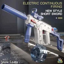 Electric Water Gun Automatic Squirt Gun Water Pistol Large Capacity LongDistance