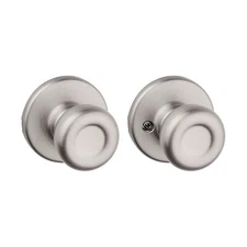 Satin Nickel Non Locking Passage Door Handle for Interior Use Easy Install