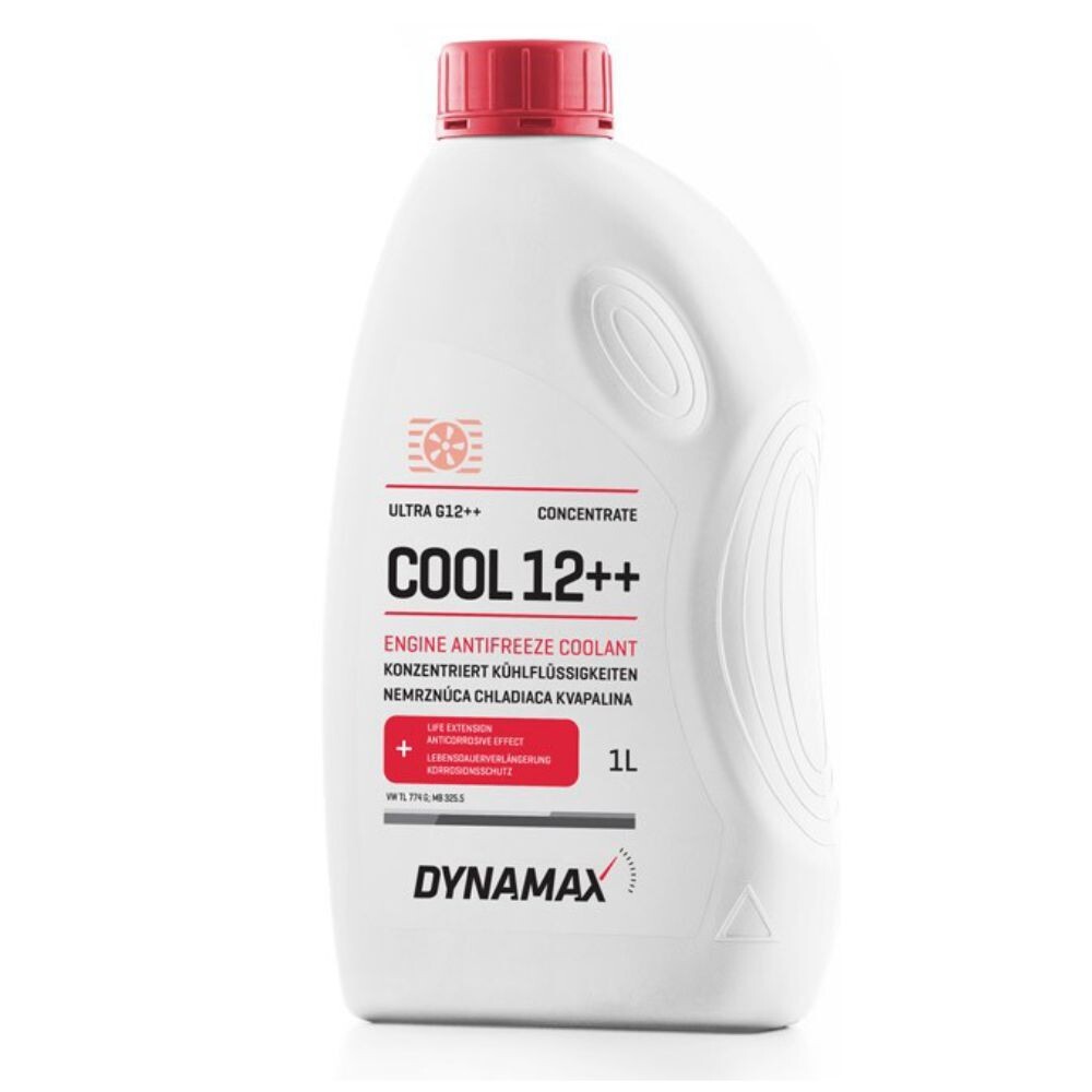 DYNAMAX G12 ++ Coolant Antifreeze CONCENTRATE Pink Colour Extended Life 1 L