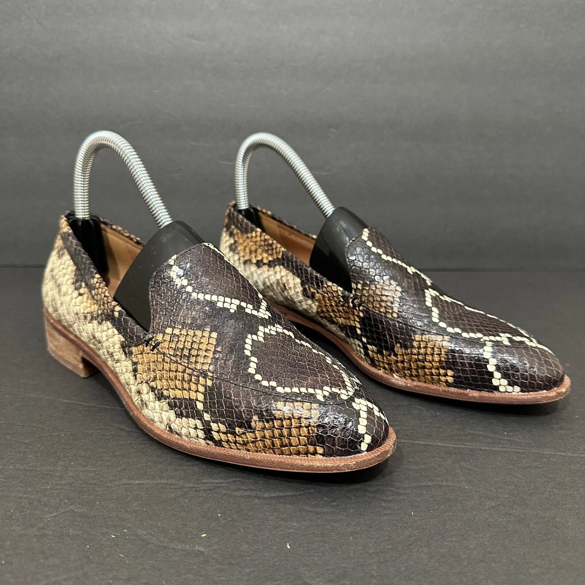 Madewell snakeskin best sale loafers