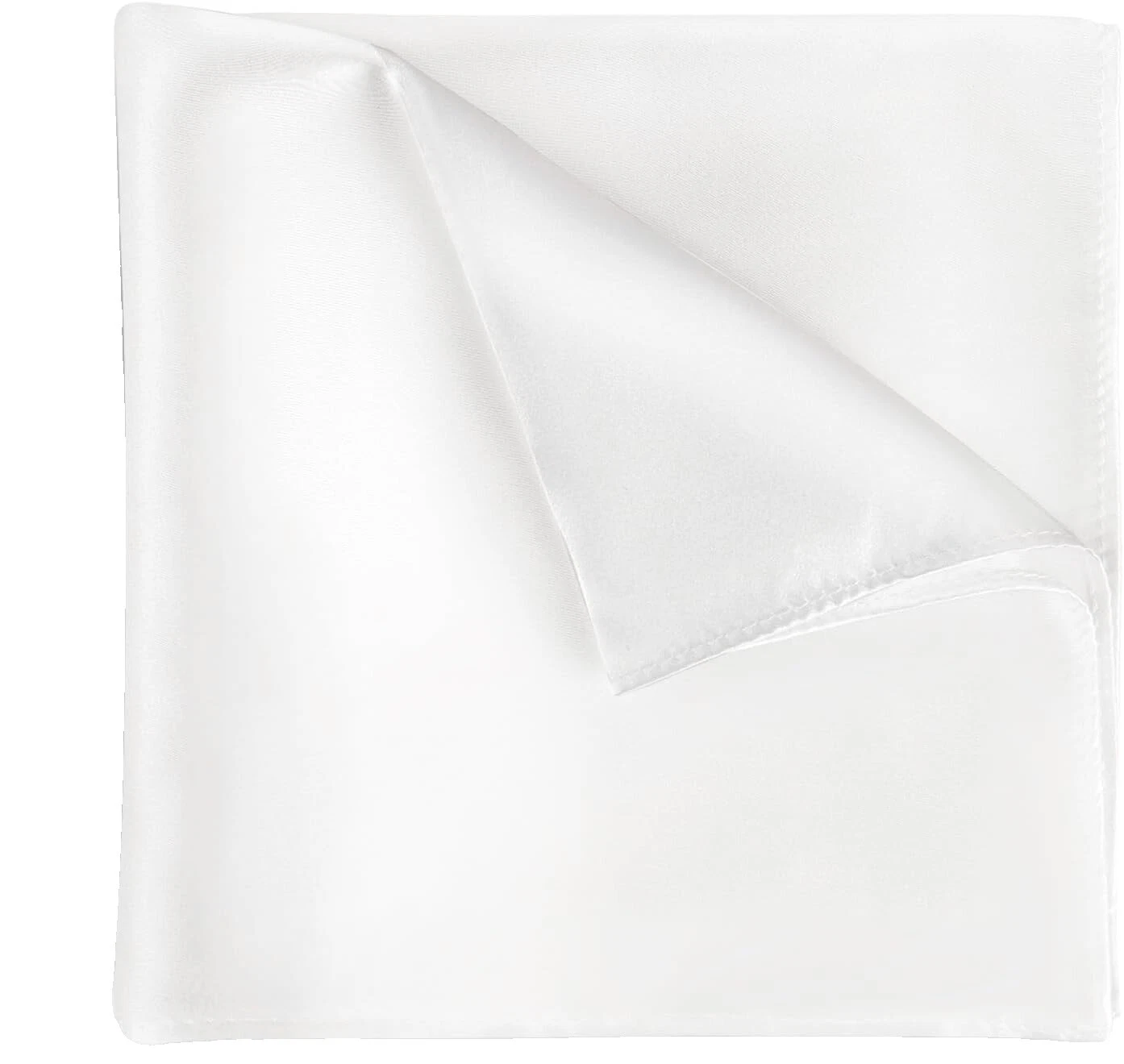 White Pocket Square Handkerchiefs for Men