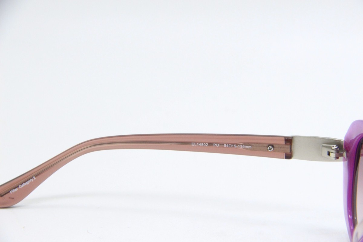 ELLE EL 14802 PU CLEAR PURPLE GRADIENT AUTHENTIC FRAMES SUNGLASSES
