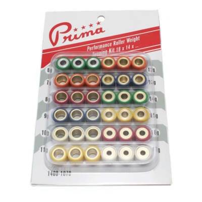 PRIMA ROLLER WEIGHT TUNING KIT (18mm X 14mm) (6G TO 17G) 150cc - 232cc GY6 