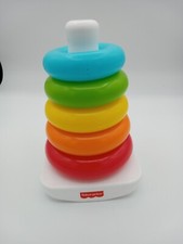 Fisher Price Rock a Stack Plastic Stacking Rings Baby Toddler Toy