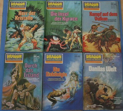 Fantasy - Dragon Söhne von Atlantis - 6 Hefte - Nr. 25-27 und Nr.29-31 - Gelesen