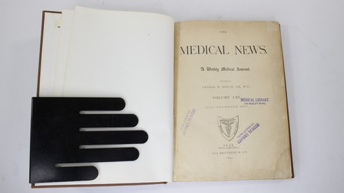 The Medical News. A Weekly Medical Journal: July to December 1892 - Picture 2 of 6
