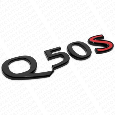 Nissan Emblem Sticker Gloss Black Rear Trunk Lid Badge For