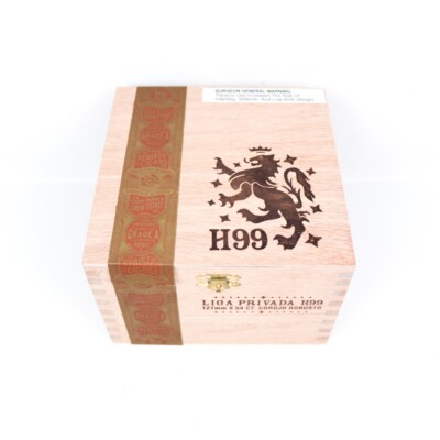 Liga Privada Corojo Robusto H99 Empty Wood Cigar Box 6'' x 6'' x 4''