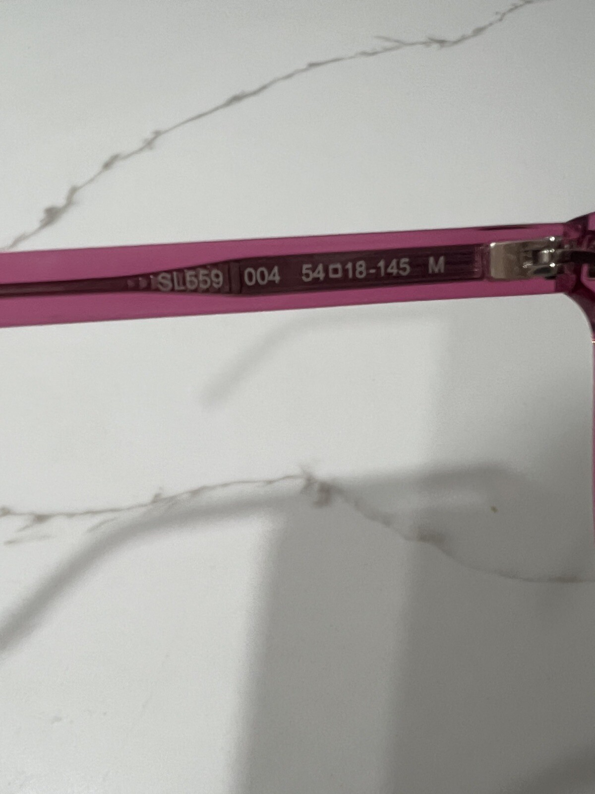 SAINT LAURENT SL 559 004 Occhiali da sole unisex rosa acetato quadrato 54 mm